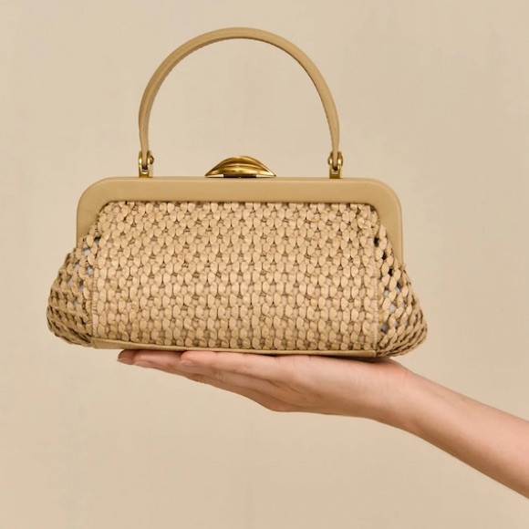 cult gaia Handbags - CULT GAIA ZUMA CROSSBODY BAG
SAND SMALL NEW WITH TAGS SMALL SIZE $598 w Dust Bag